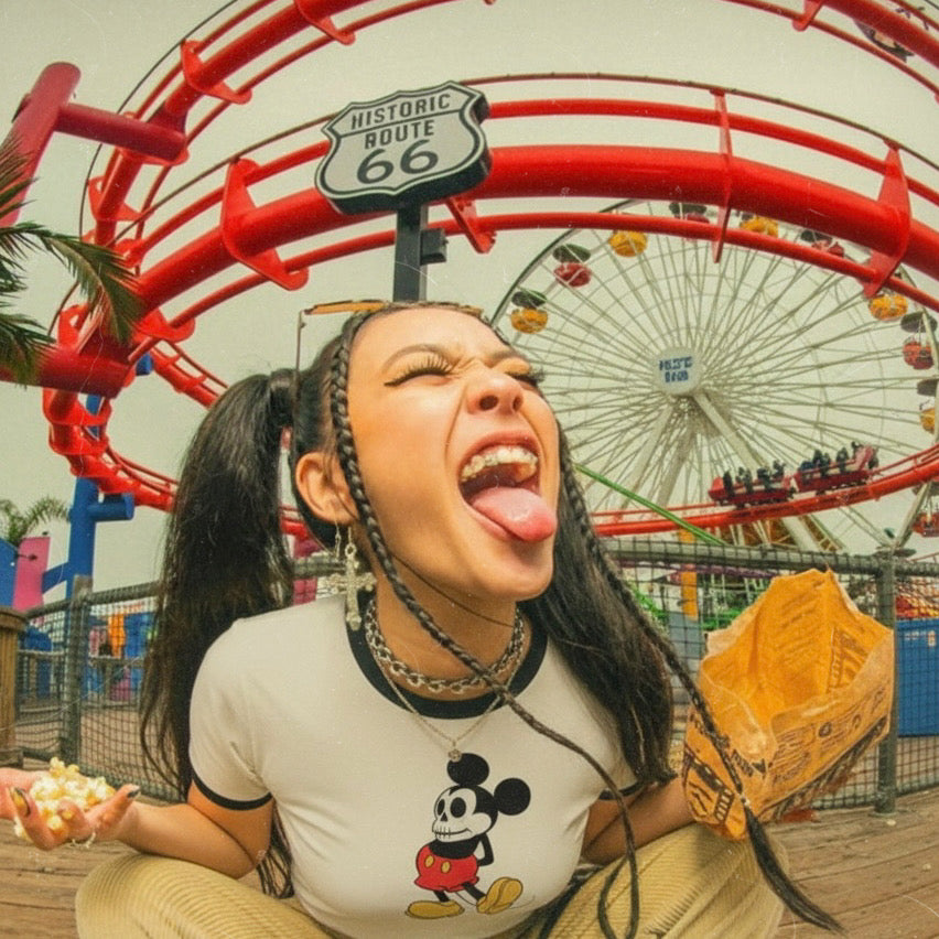 Playera Mickey 50% Algodon 50 % Poliester