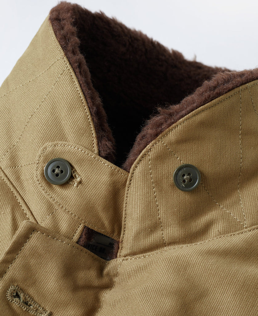 Chaqueta de N-1 USN para hombre, abrigo cálido de estilo militar, forro Sherpa