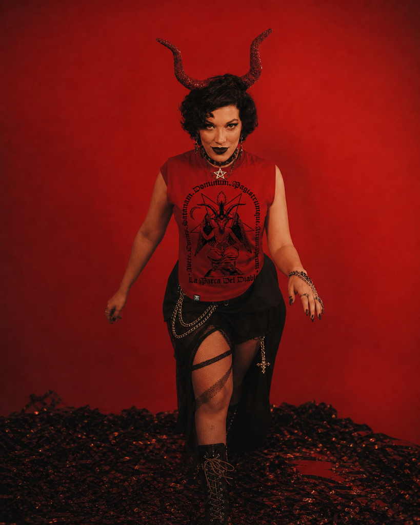 Playera Baphomet Roja