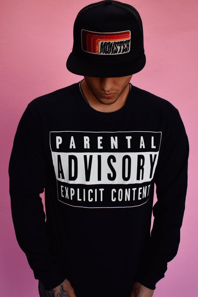 Playera Manga Larga Parental Advisory