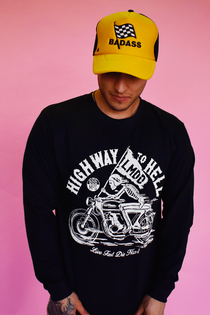 Playera Manga Larga Highway to Hell LMDD