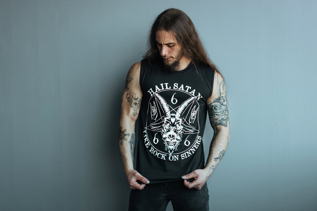 Playera Sin Mangas Rock On Sinners