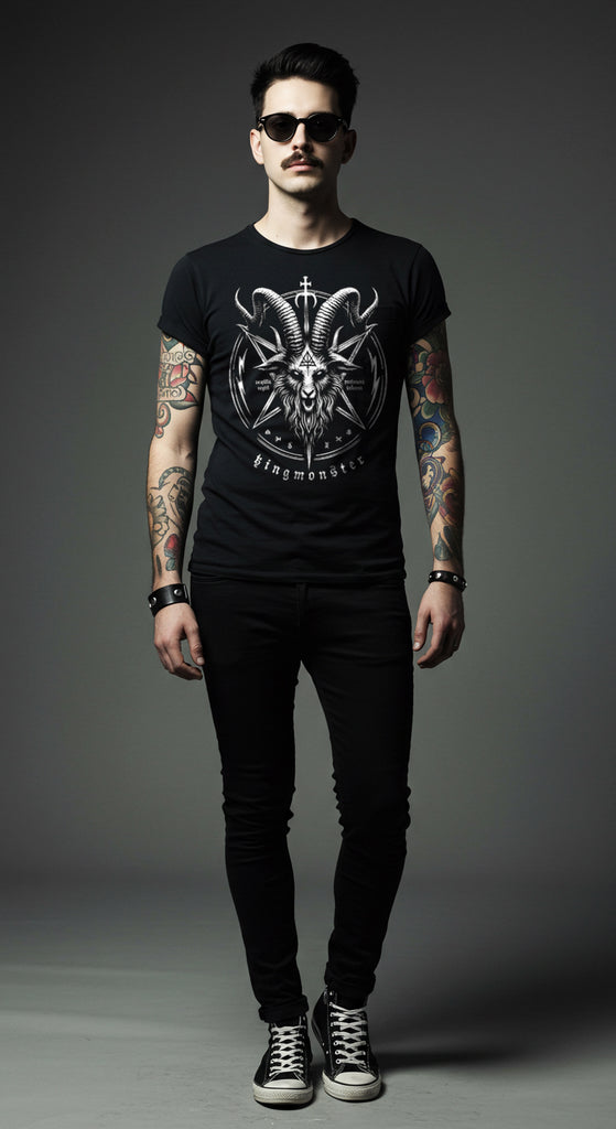 Playera Dark Baphomet 100 % algodon