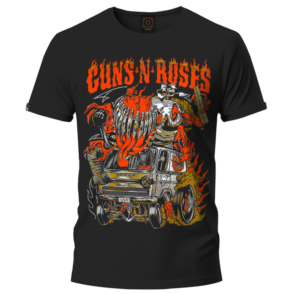Playera Guns N' Roses On Fire