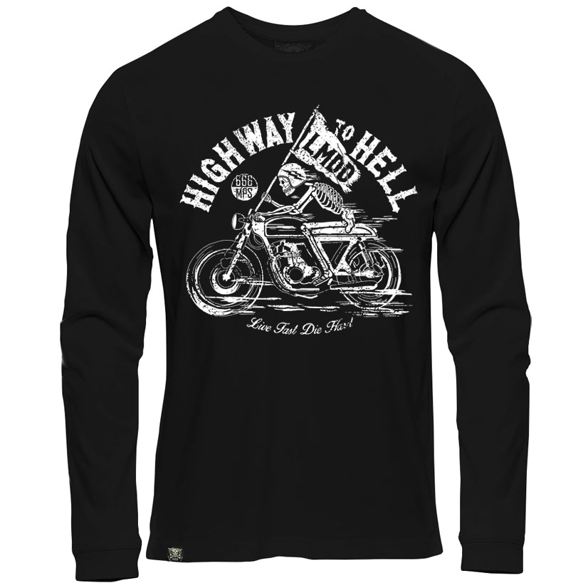 Playera Manga Larga Highway to Hell LMDD