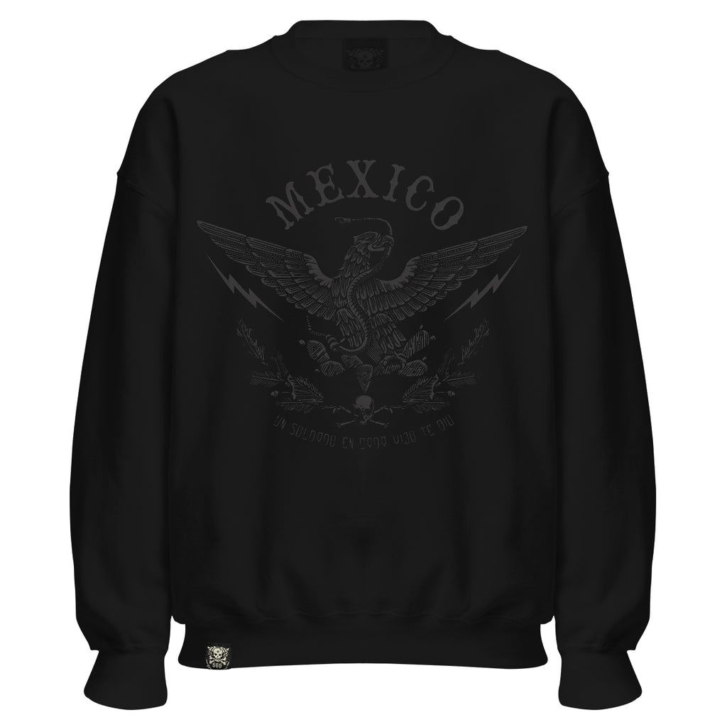 Sudadera Cuello Redondo Águila Mx Black
