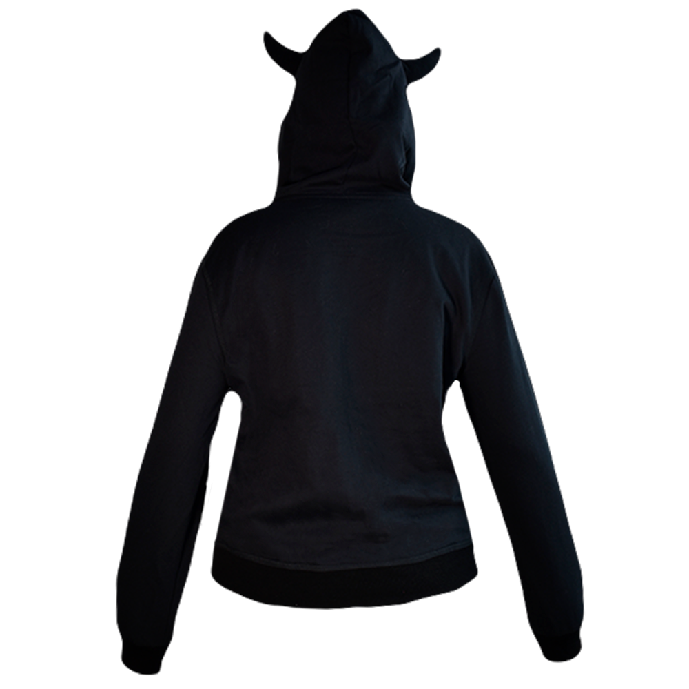 Sudadera Negra Cierre Diablo Black