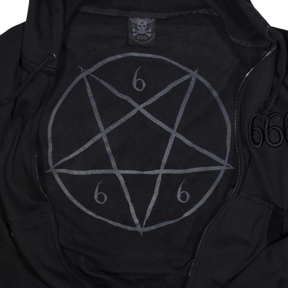 Sudadera Negra Cierre Diablo Black