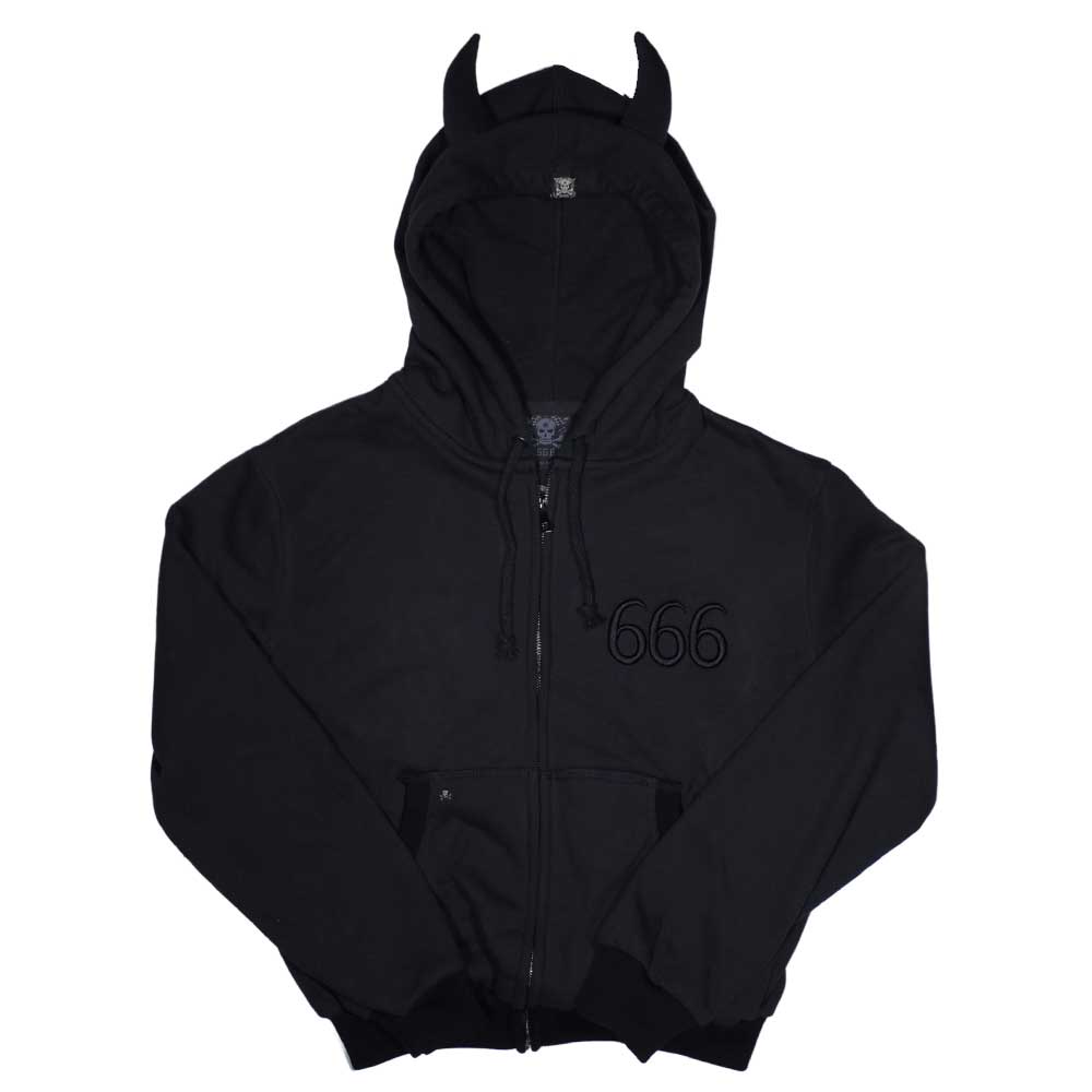 Sudadera Negra Cierre Diablo Black