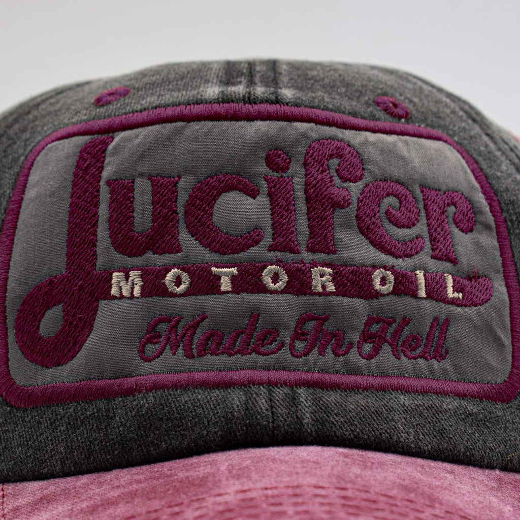 Gorra Béisbol Vintage Lucifer Motor Oil