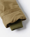 Chaqueta de N-1 USN para hombre, abrigo cálido de estilo militar, forro Sherpa