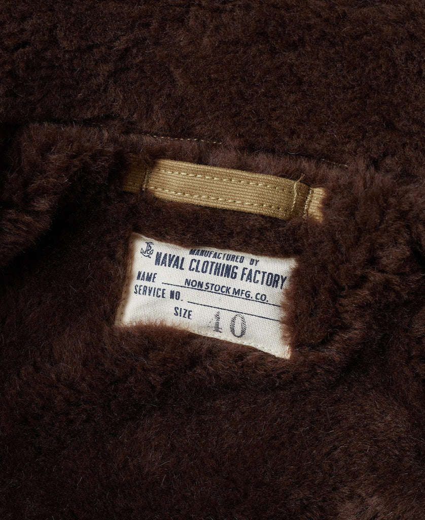 Chaqueta de N-1 USN para hombre, abrigo cálido de estilo militar, forro Sherpa