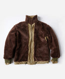 Chaqueta de N-1 USN para hombre, abrigo cálido de estilo militar, forro Sherpa