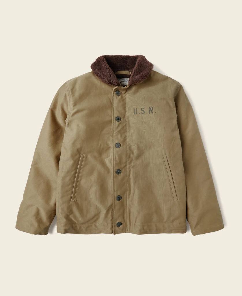 Chaqueta de N-1 USN para hombre, abrigo cálido de estilo militar, forro Sherpa