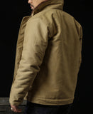 Chaqueta de N-1 USN para hombre, abrigo cálido de estilo militar, forro Sherpa