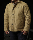 Chaqueta de N-1 USN para hombre, abrigo cálido de estilo militar, forro Sherpa