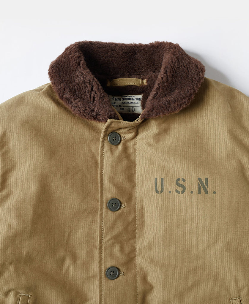 Chaqueta de N-1 USN para hombre, abrigo cálido de estilo militar, forro Sherpa