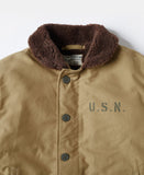 Chaqueta de N-1 USN para hombre, abrigo cálido de estilo militar, forro Sherpa