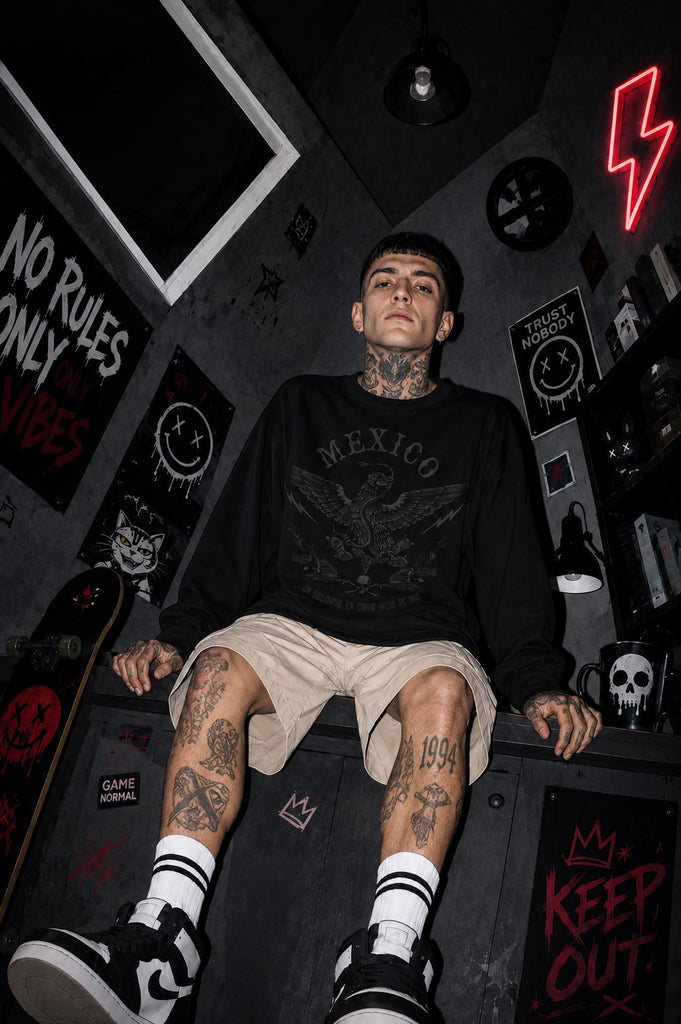Sudadera Aguila Mx Black