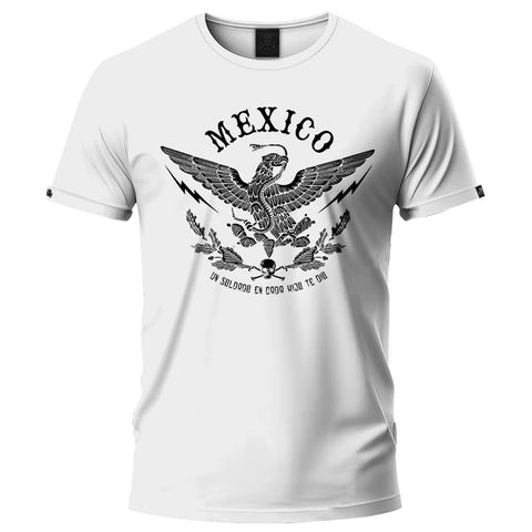 Playera Blanca Águila Mx