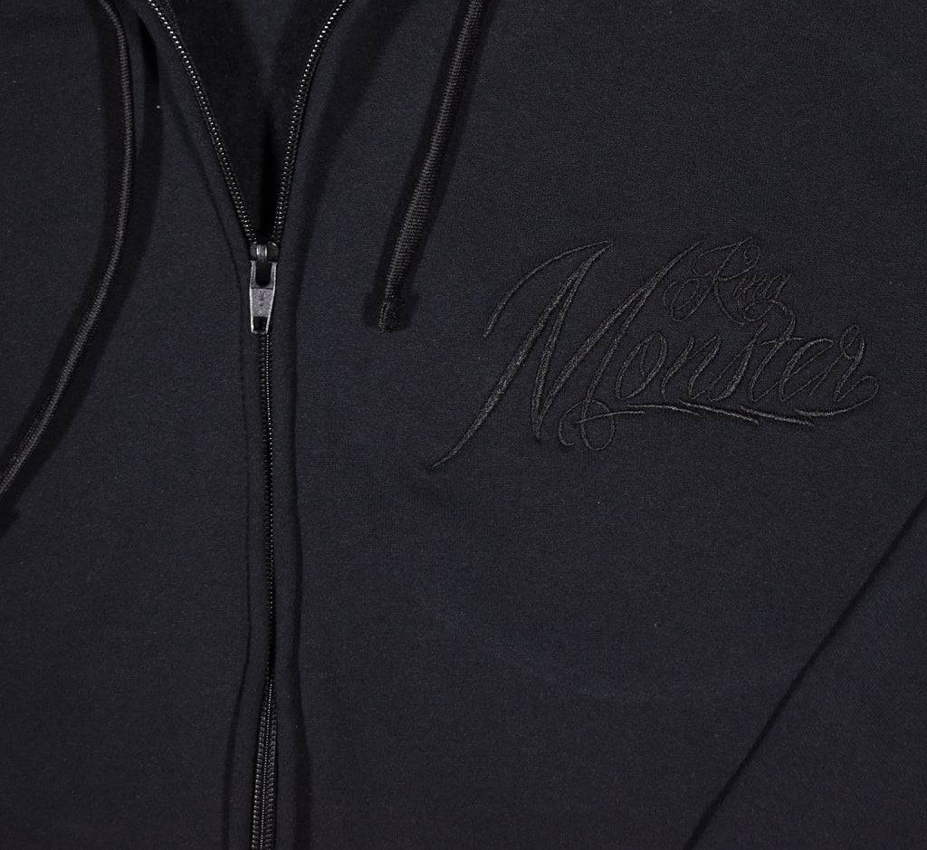 Sudadera Con Cierre Logo monster Black