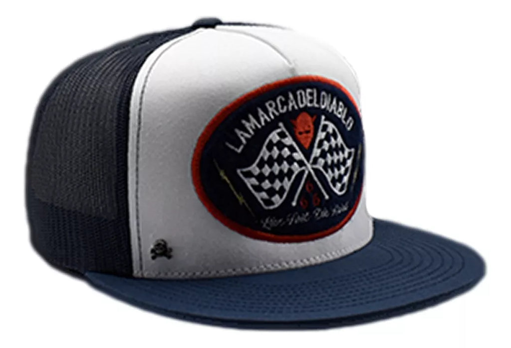 Gorra Blue Racing Flag Snapback