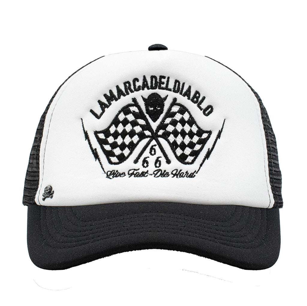 GORRA TRUCKER NEGRO/ BLANCO LIVE FAST