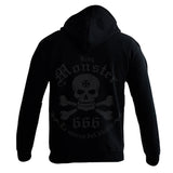 Sudadera Con Cierre Logo monster Black