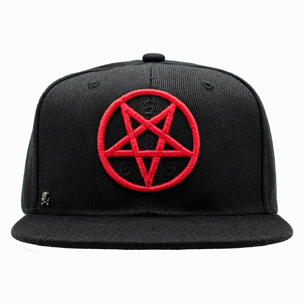 Gorra Plana Pentagrama Rojo