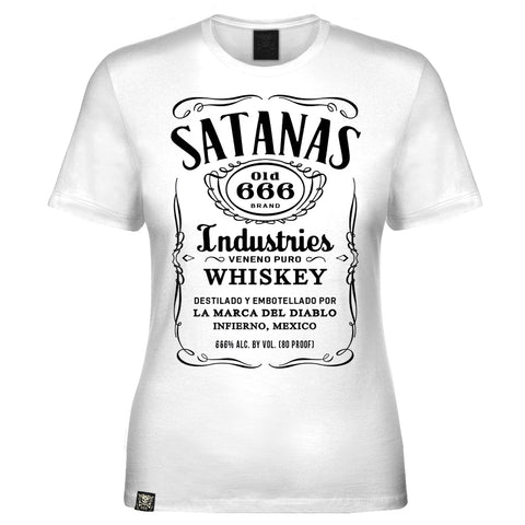 Blusa Blanca Satanas Whiskey