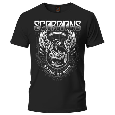 Playera Scorpions Raided on rock