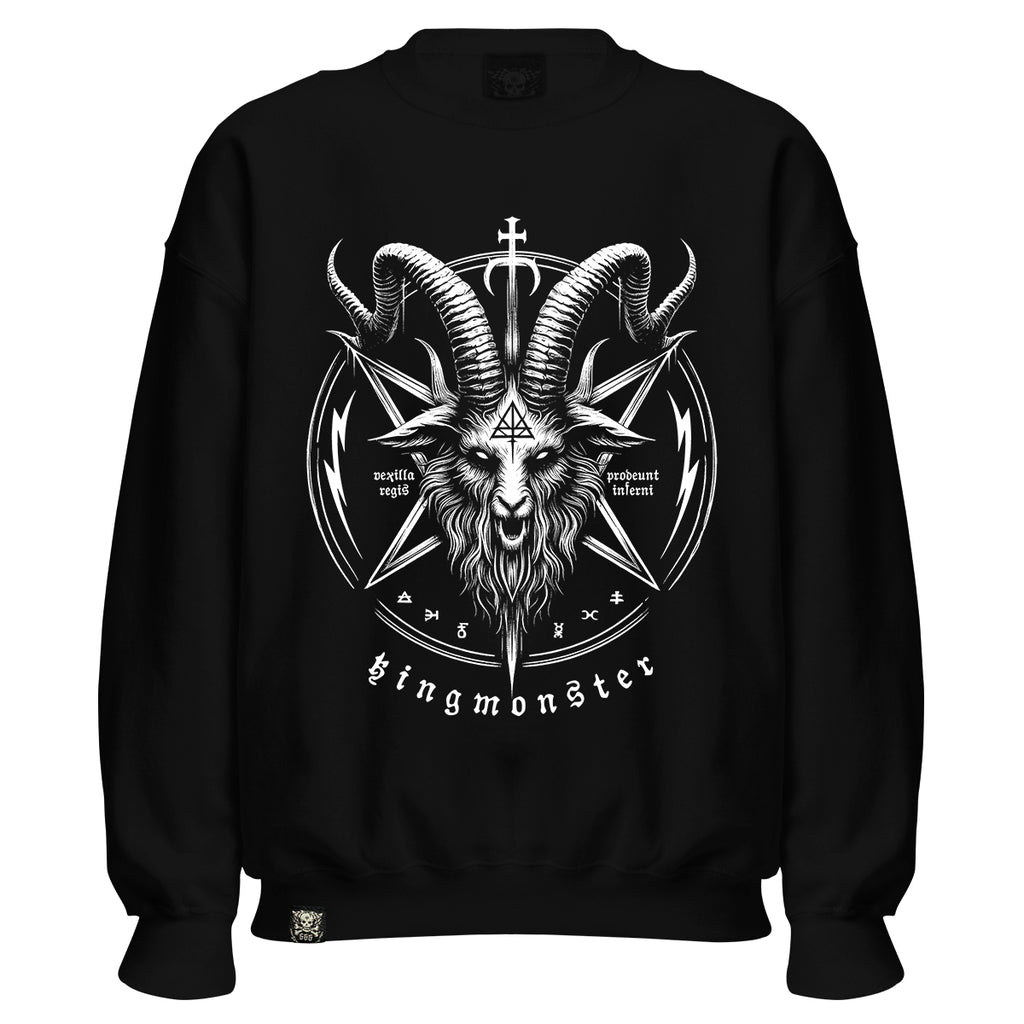 Sudadera Cuello Redondo Dark Baphomet