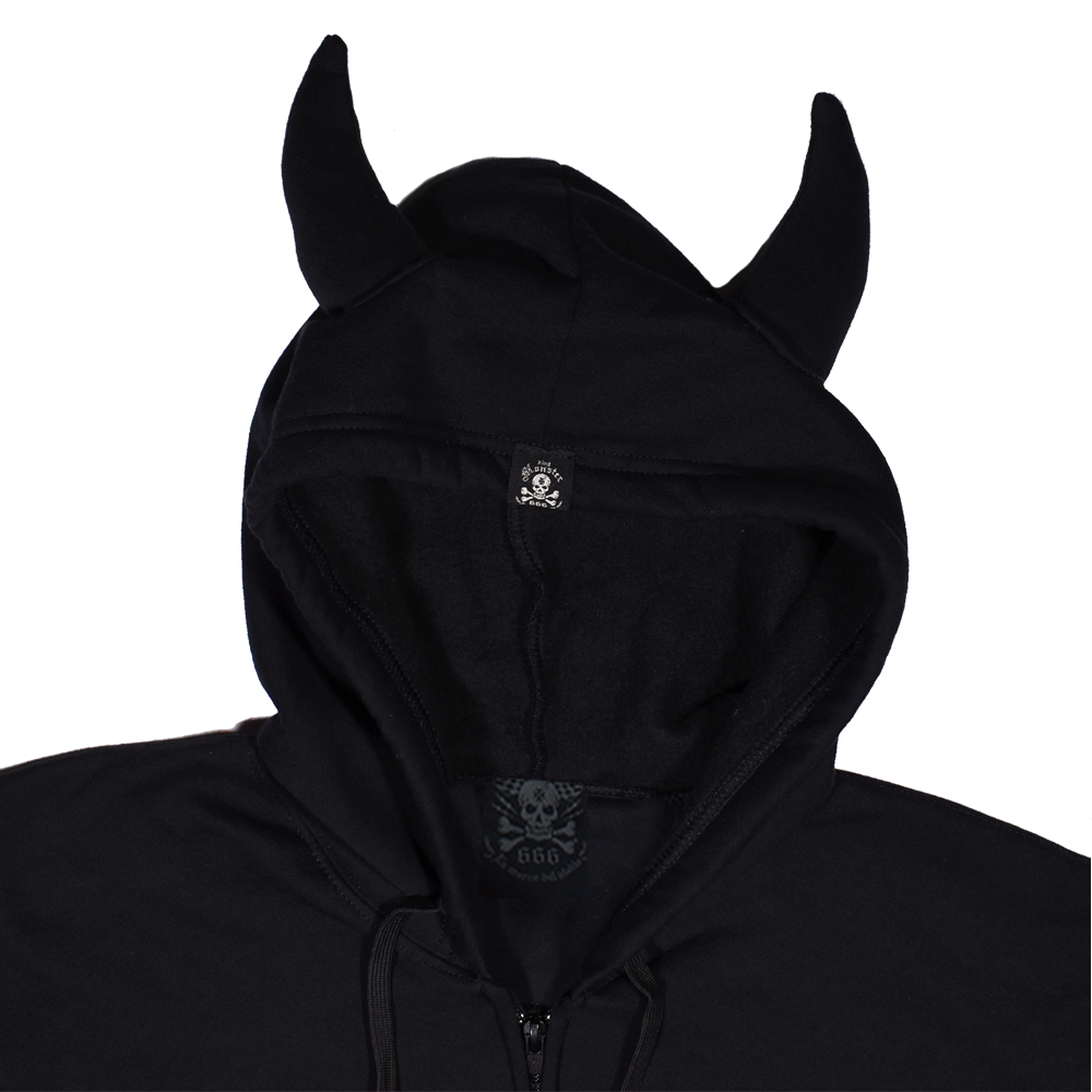 Sudadera con Canguro y Cierre Cierre T Diablo Black KINGMONSTER