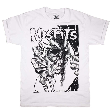 Playera Blanca Misfits Skull Eye